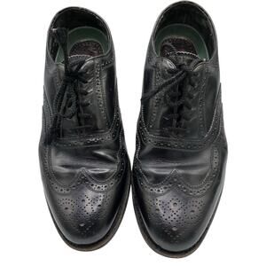 Florsheim Mens Black Vintage Wingtip Dress Shoes 9.5 EEE Extra Wide “Lexington”